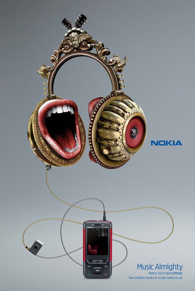 諾基亞音樂手機(jī)平面廣告設(shè)計(jì)大賽 讓旋律在視覺中躍動(dòng)